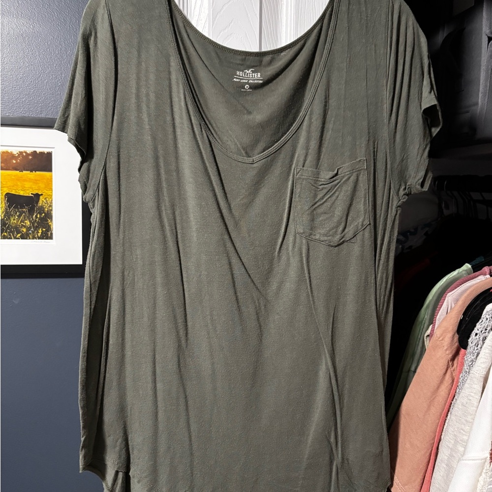 Hollister Co. Green Short Sleeve Tee